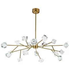 Modern Mid-century Glam Branch Crystal Sputnik Chandelier