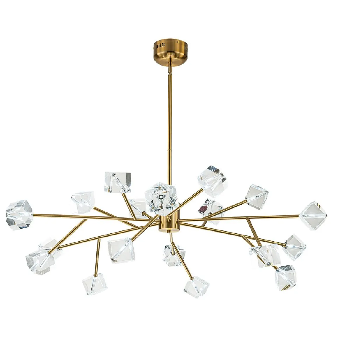 Modern Mid-century Glam Branch Crystal Sputnik Chandelier