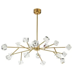 Modern Mid-century Glam Branch Crystal Sputnik Chandelier