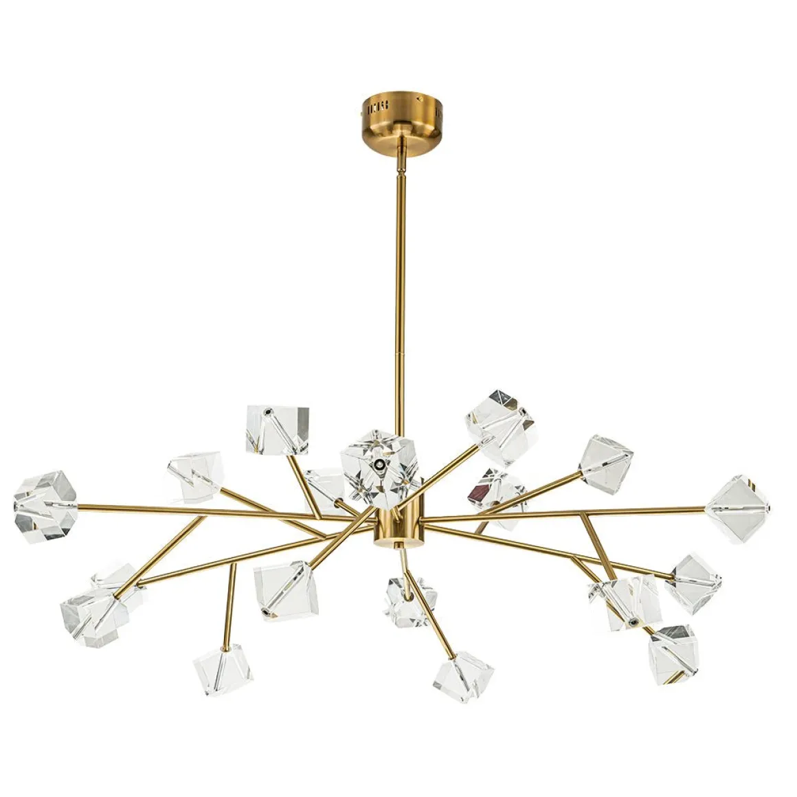 Modern Mid-century Glam Branch Crystal Sputnik Chandelier