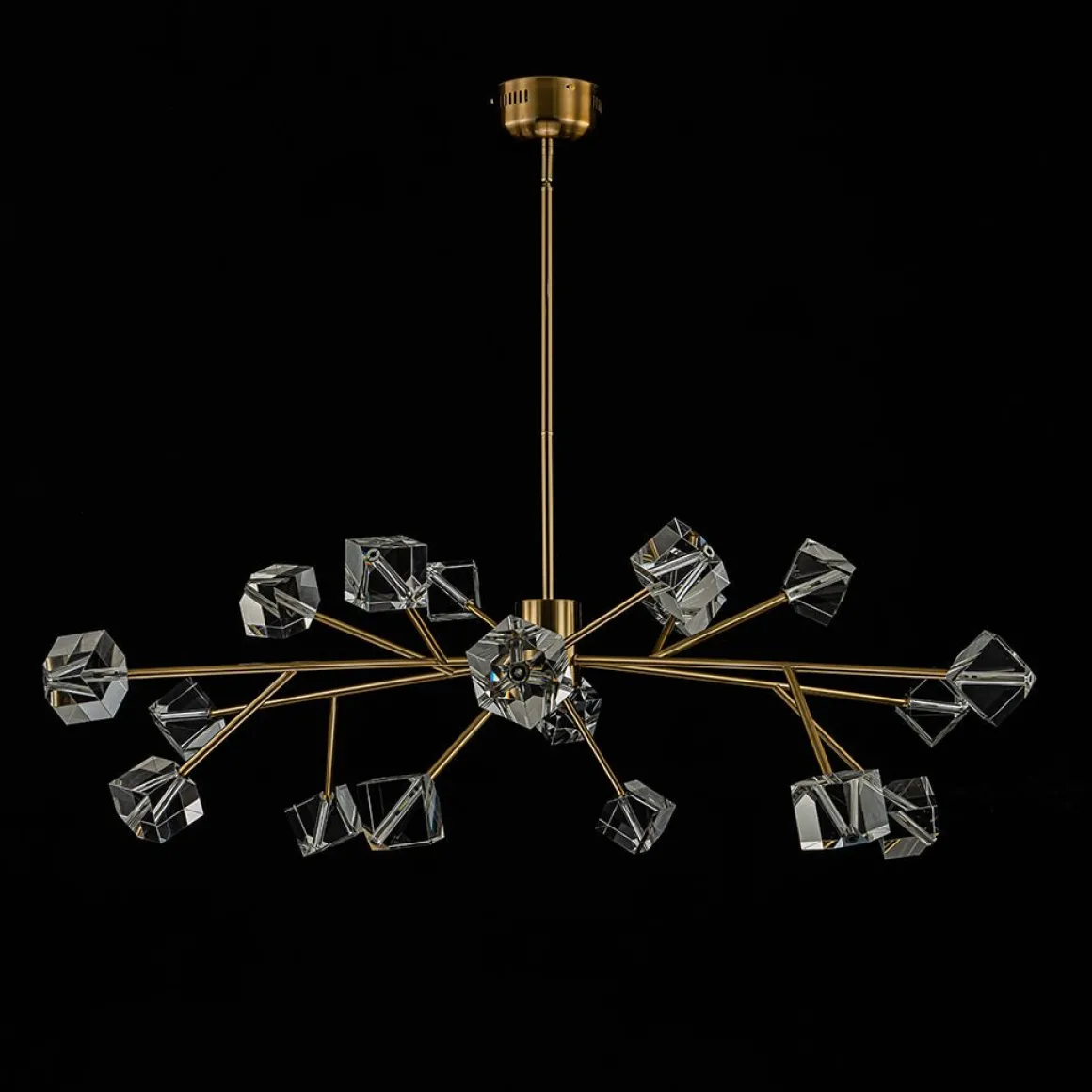 Modern Mid-century Glam Branch Crystal Sputnik Chandelier