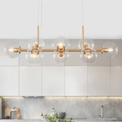 Modern Mid-Century Globe Kitchen Island Pendant Light