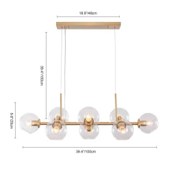 Modern Mid-Century Globe Kitchen Island Pendant Light