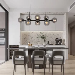Modern Mid-Century Globe Kitchen Island Pendant Light