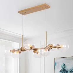 Modern Mid-Century Globe Kitchen Island Pendant Light