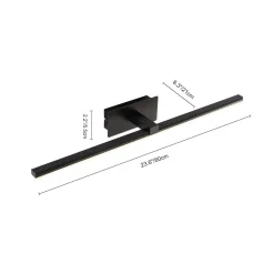 Modern Minimalist LED Linear Bathroom Vanity Light Warm White Wall Sconce