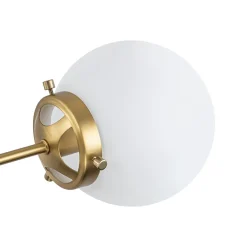Modern Opal Glass Globe 12-light Sphere Sputnik Chandelier