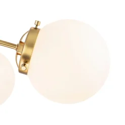 Modern Opal Glass Globe 12-light Sphere Sputnik Chandelier