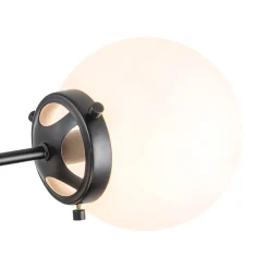 Modern Opal Glass Globe 12-light Sphere Sputnik Chandelier