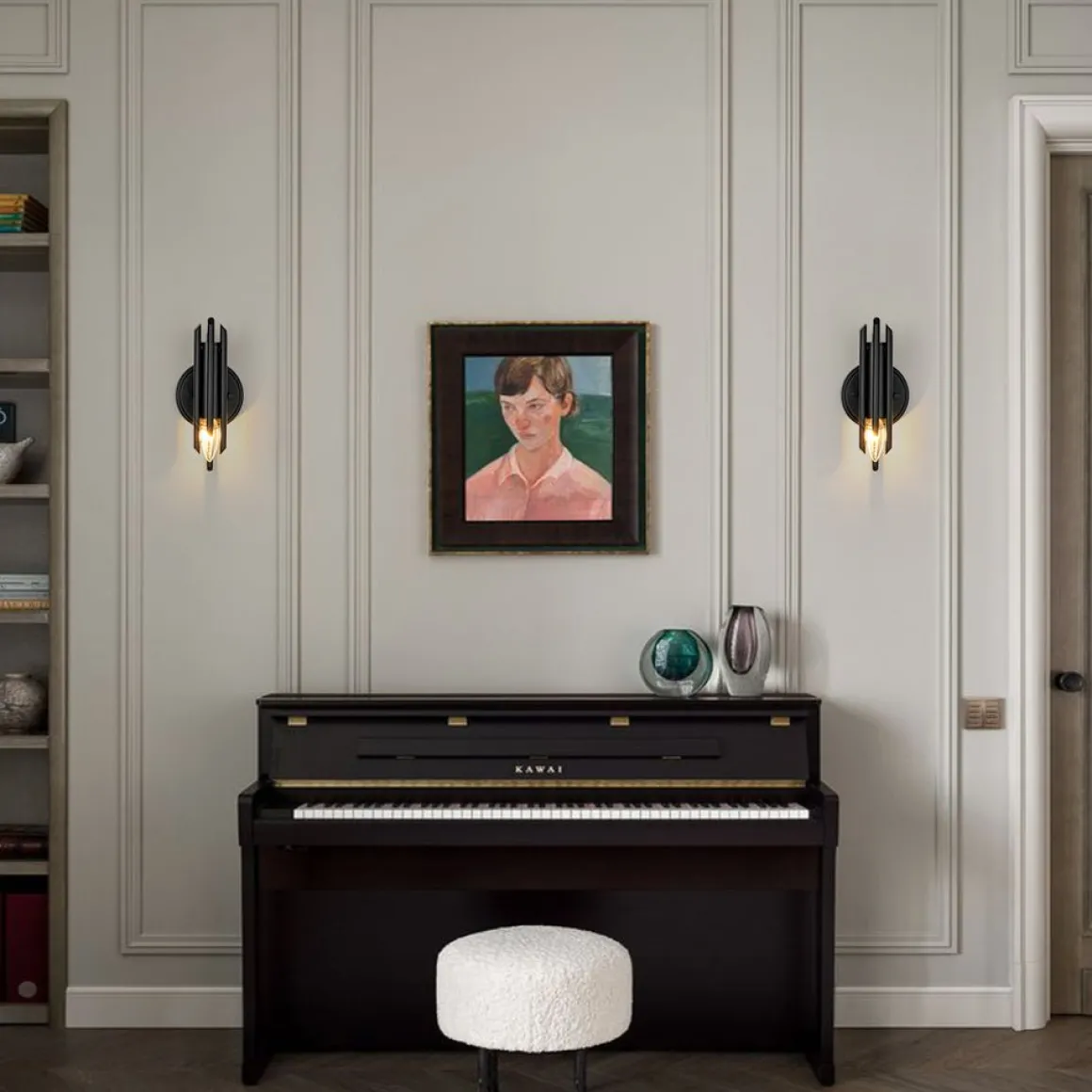 Modern Orchestral Style Trendy Cluster Tube Wall Sconce
