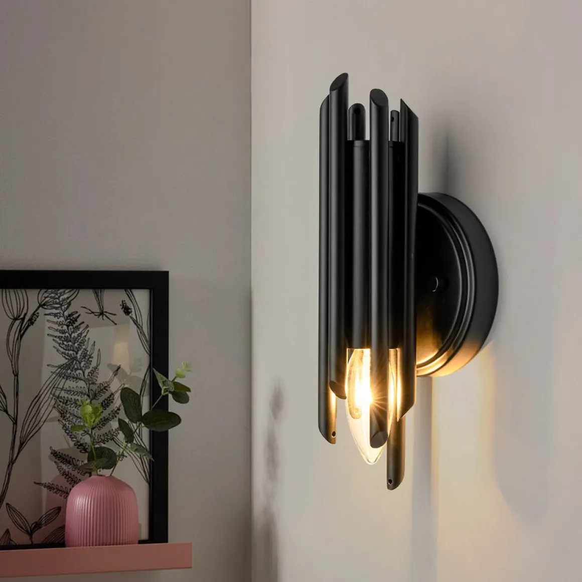 Modern Orchestral Style Trendy Cluster Tube Wall Sconce