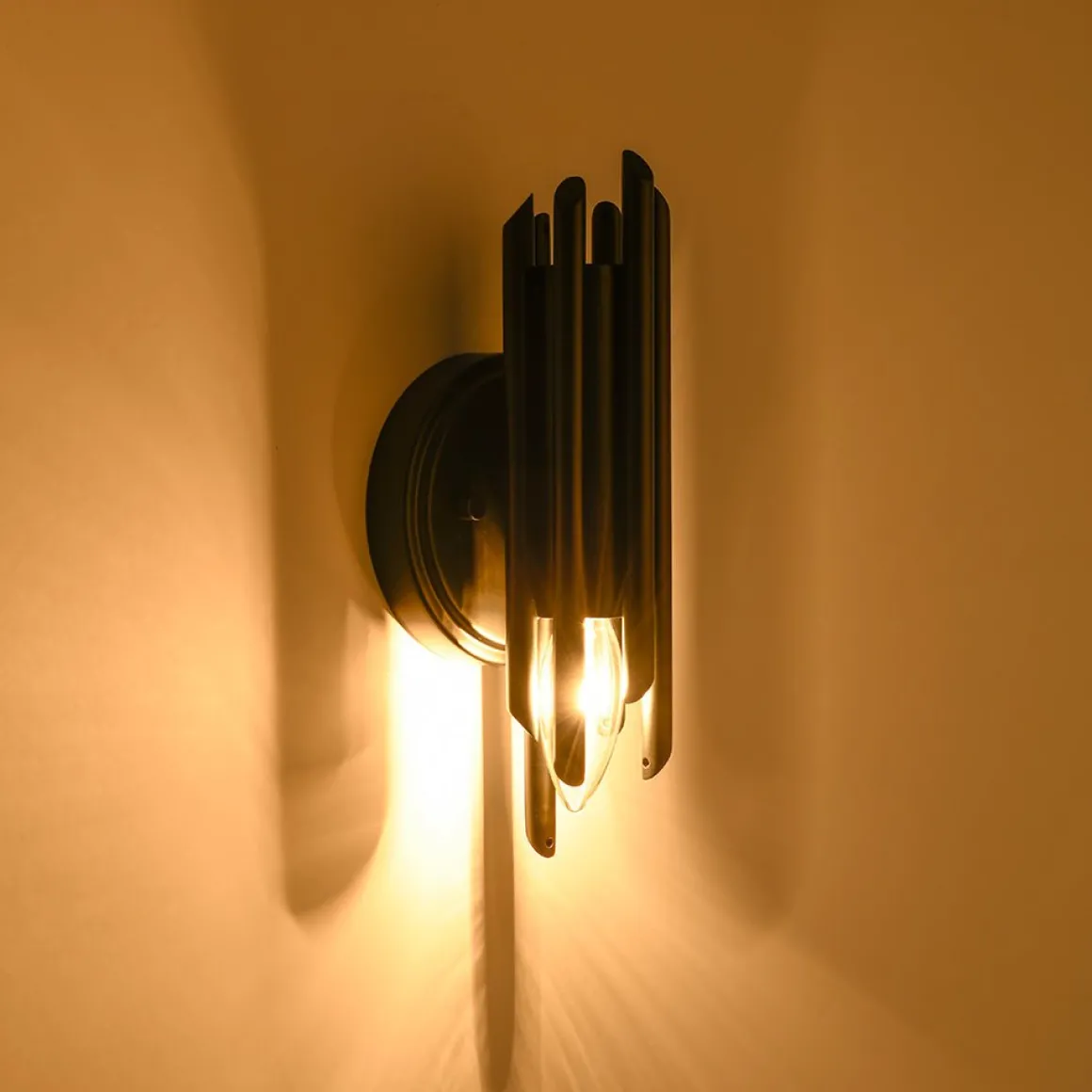Modern Orchestral Style Trendy Cluster Tube Wall Sconce