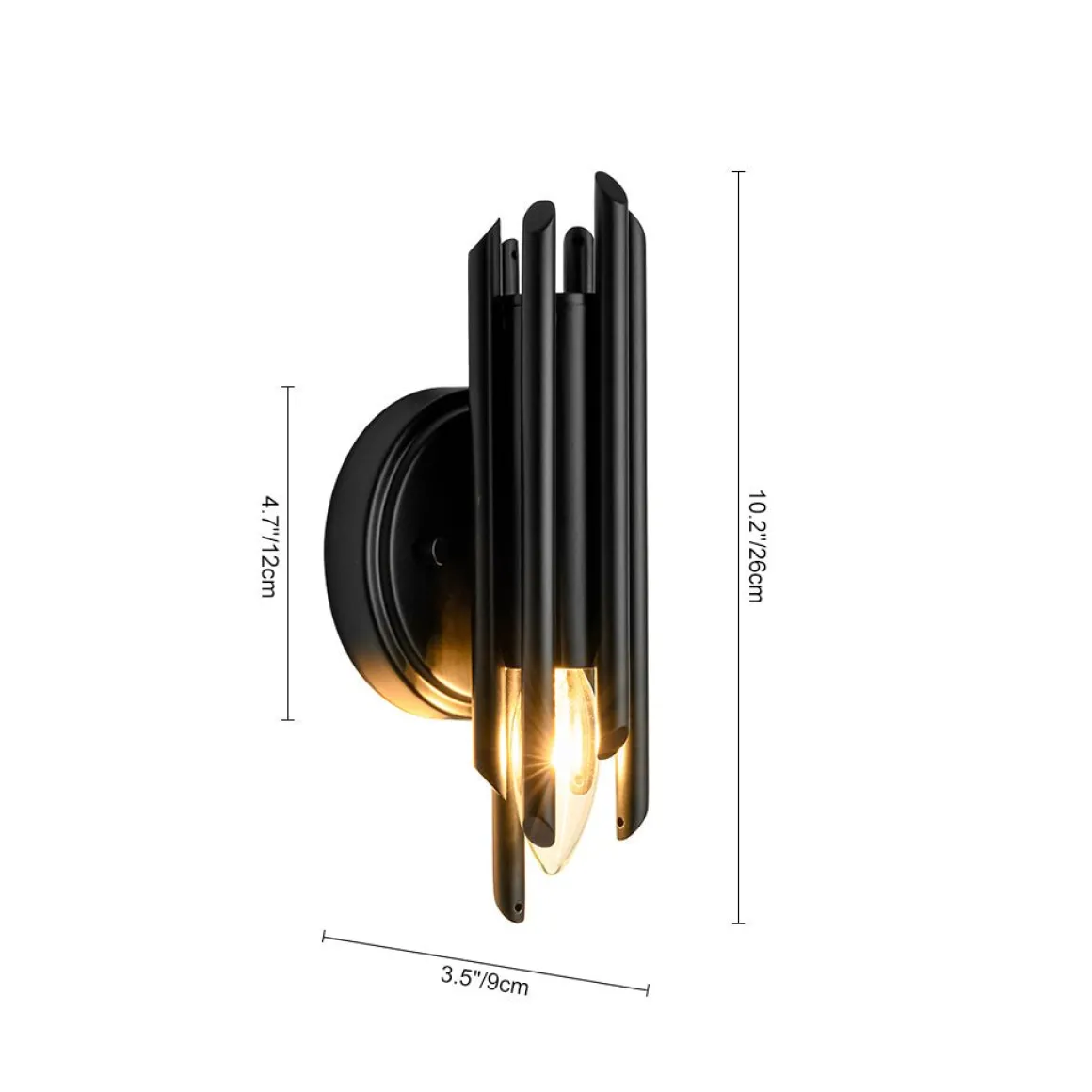 Modern Orchestral Style Trendy Cluster Tube Wall Sconce