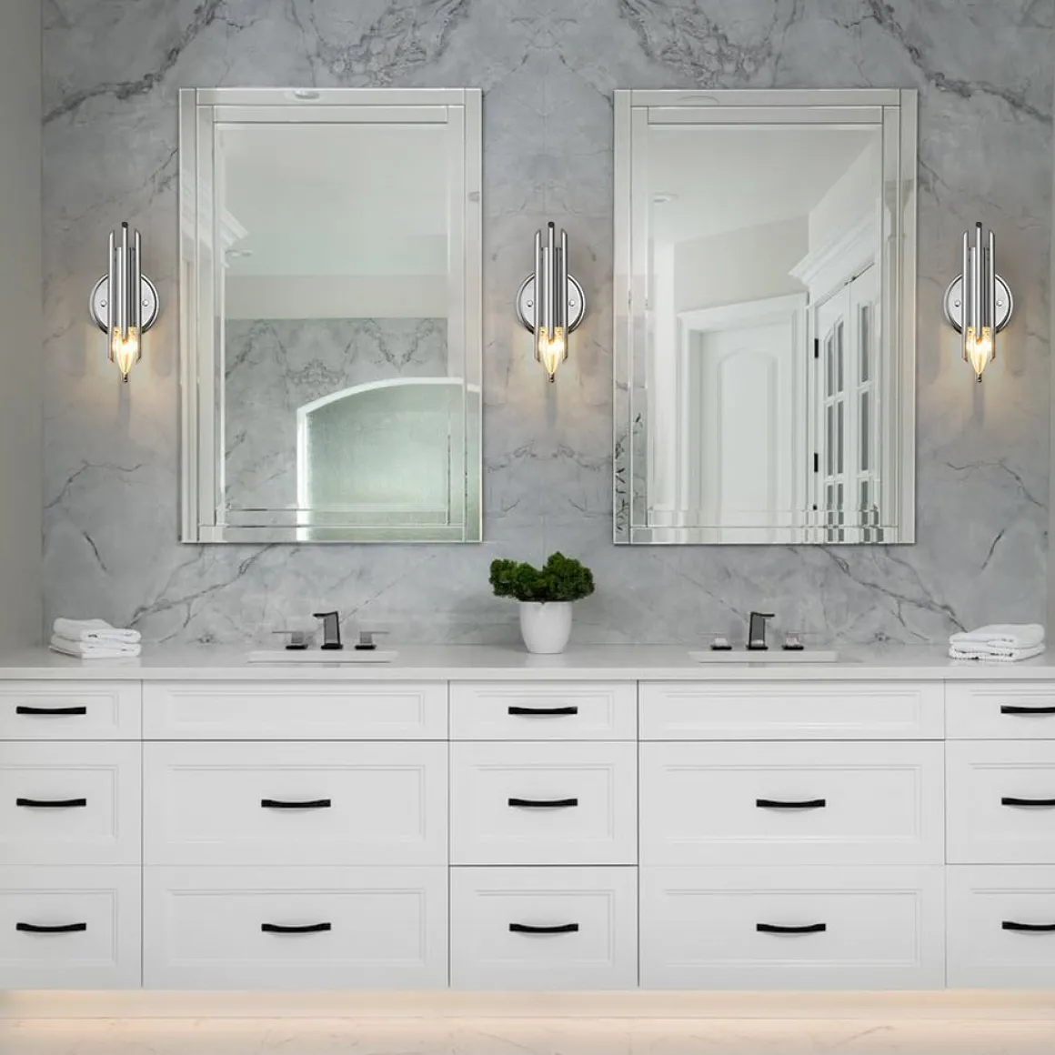 Modern Orchestral Style Trendy Cluster Tube Wall Sconce