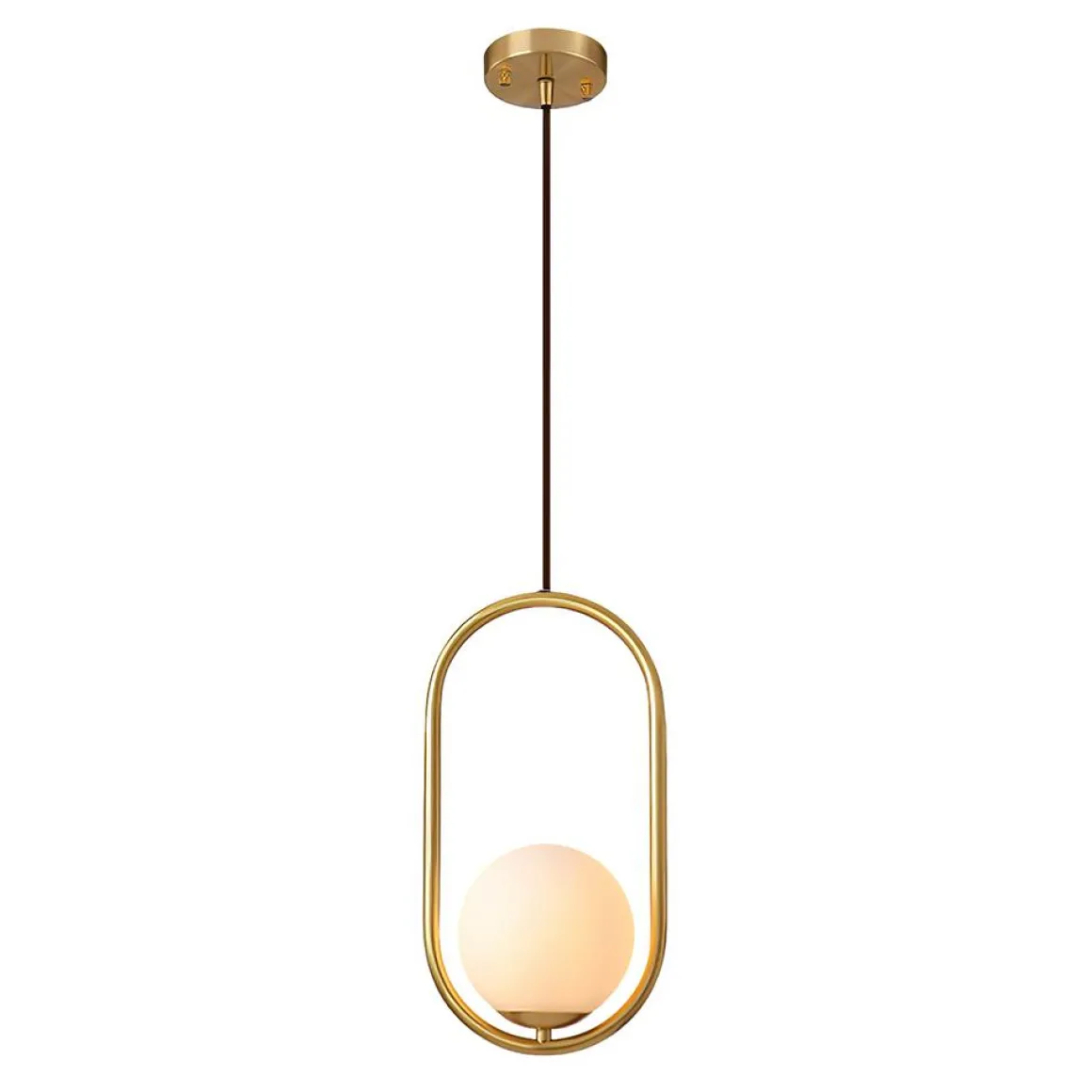 Modern 1-ring Globe Pendant Light