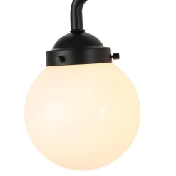 Modern Shine Opal Glass Globe Bathroom Vanity Wall Light