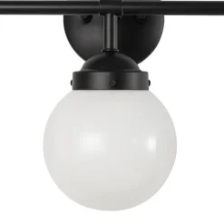 Modern Shine Opal Glass Globe Bathroom Vanity Wall Light