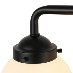Modern Shine Opal Glass Globe Bathroom Vanity Wall Light