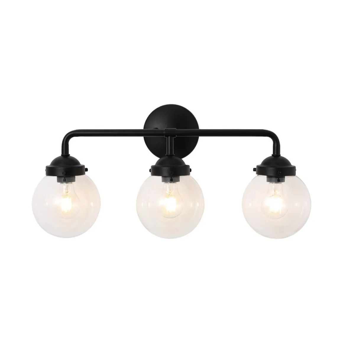 Modern Shine Opal Glass Globe Bathroom Vanity Wall Light