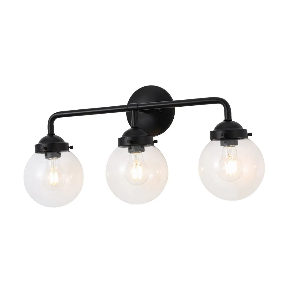 Modern Shine Opal Glass Globe Bathroom Vanity Wall Light