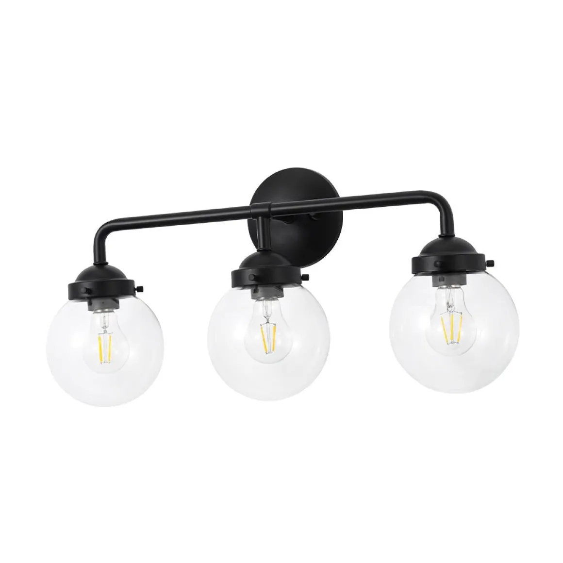 Modern Shine Opal Glass Globe Bathroom Vanity Wall Light
