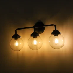 Modern Shine Opal Glass Globe Bathroom Vanity Wall Light