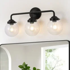 Modern Shine Opal Glass Globe Bathroom Vanity Wall Light