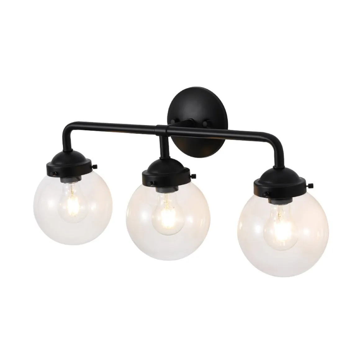 Modern Shine Opal Glass Globe Bathroom Vanity Wall Light