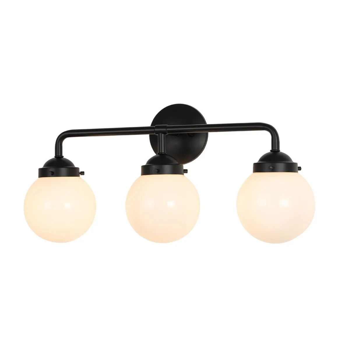 Modern Shine Opal Glass Globe Bathroom Vanity Wall Light