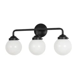 Modern Shine Opal Glass Globe Bathroom Vanity Wall Light