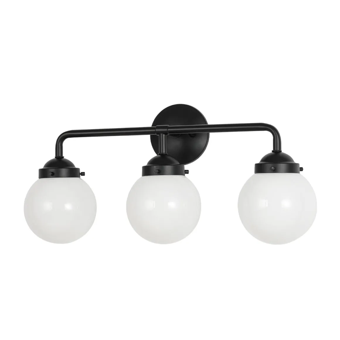 Modern Shine Opal Glass Globe Bathroom Vanity Wall Light
