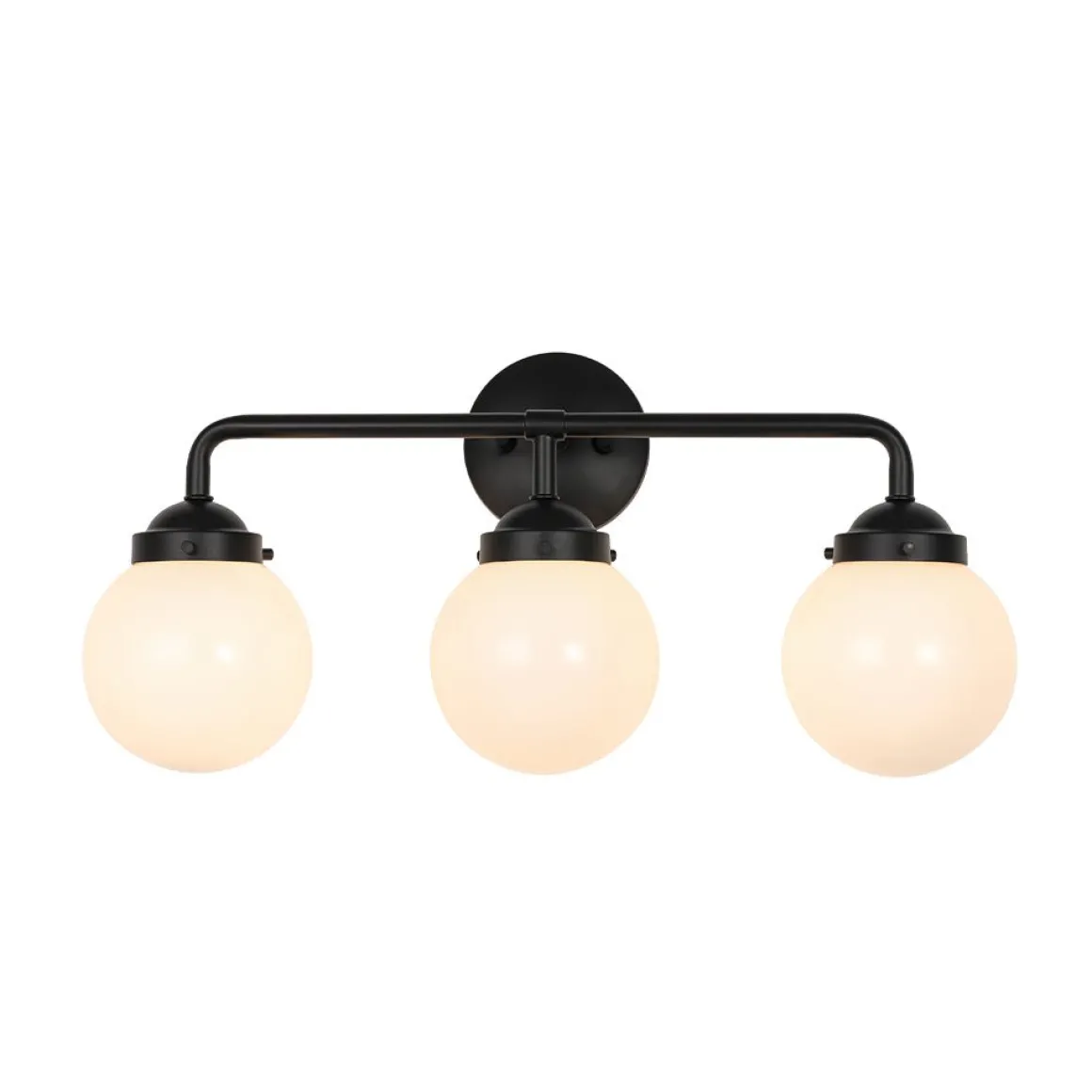 Modern Shine Opal Glass Globe Bathroom Vanity Wall Light