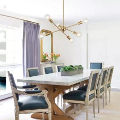 Modern Sphere Gold Sputnik Chandelier