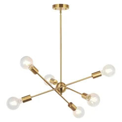 Modern Sphere Gold Sputnik Chandelier