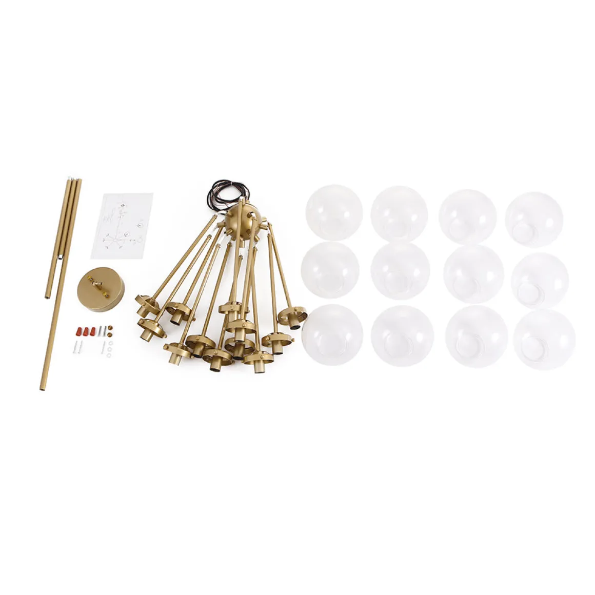 Modern Sphere 12-light Sputnik Chandelier