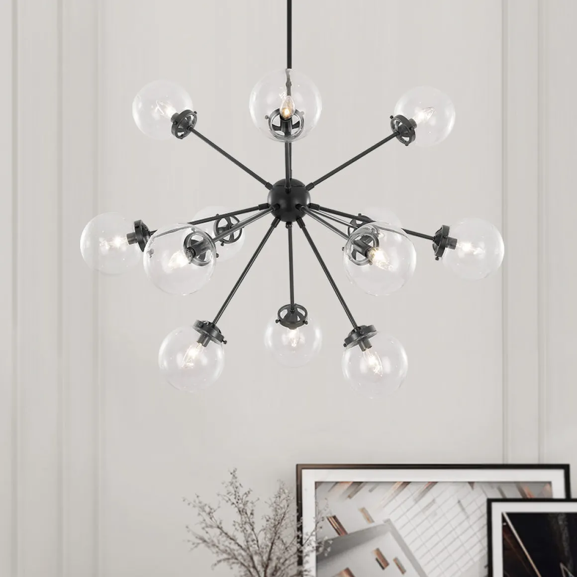 Modern Sphere 12-light Sputnik Chandelier