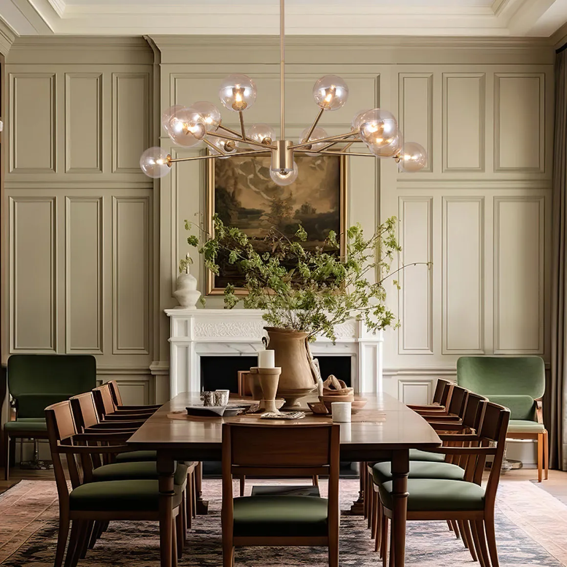 Modern Sputnik Branching Bubble Chandelier