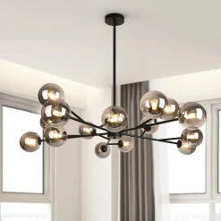 Modern Sputnik Branching Bubble Chandelier