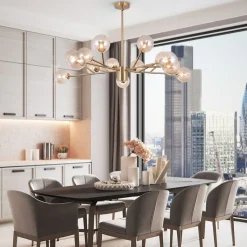 Modern Sputnik Branching Bubble Chandelier