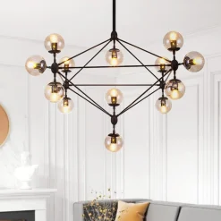 Modern Statement Geometric Chandelier
