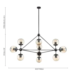 Modern Statement Geometric Chandelier
