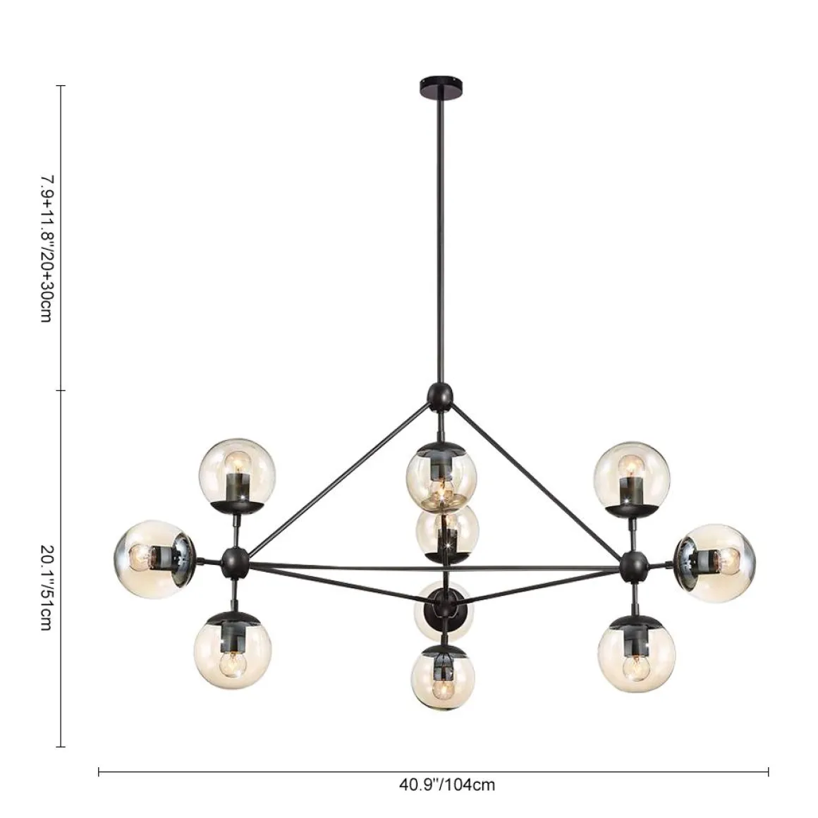 Modern Statement Geometric Chandelier