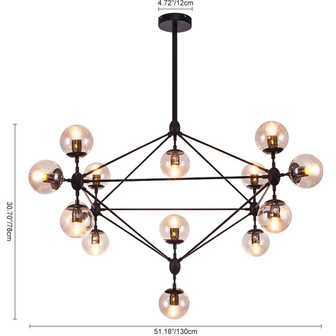 Modern Statement Geometric Chandelier