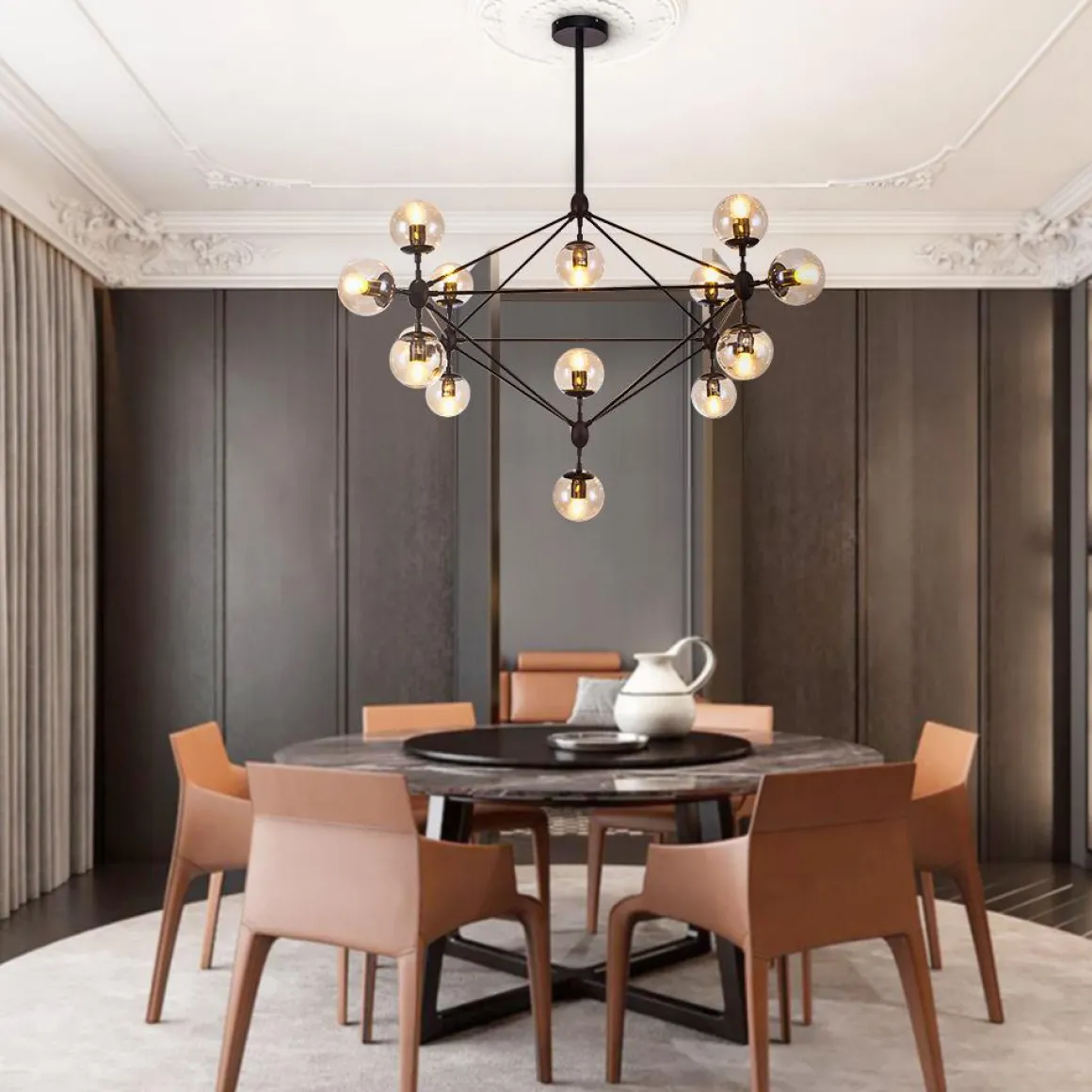 Modern Statement Geometric Chandelier