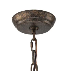 Moroccan Glam Vintage Crystal Drum Lantern Pendant