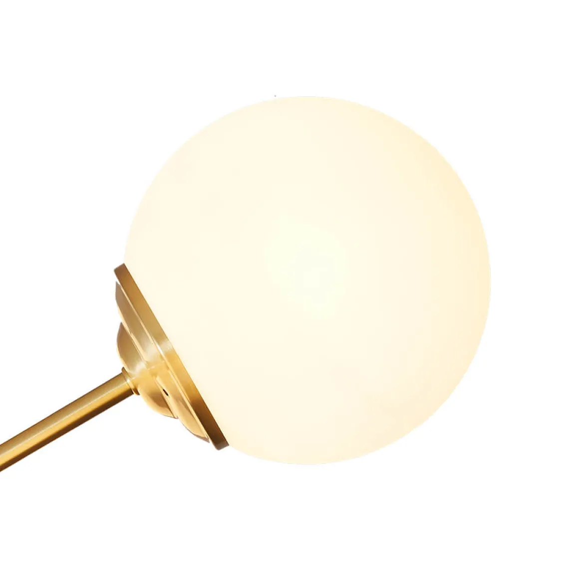 Opal Glass Globe Sputnik Chandelier