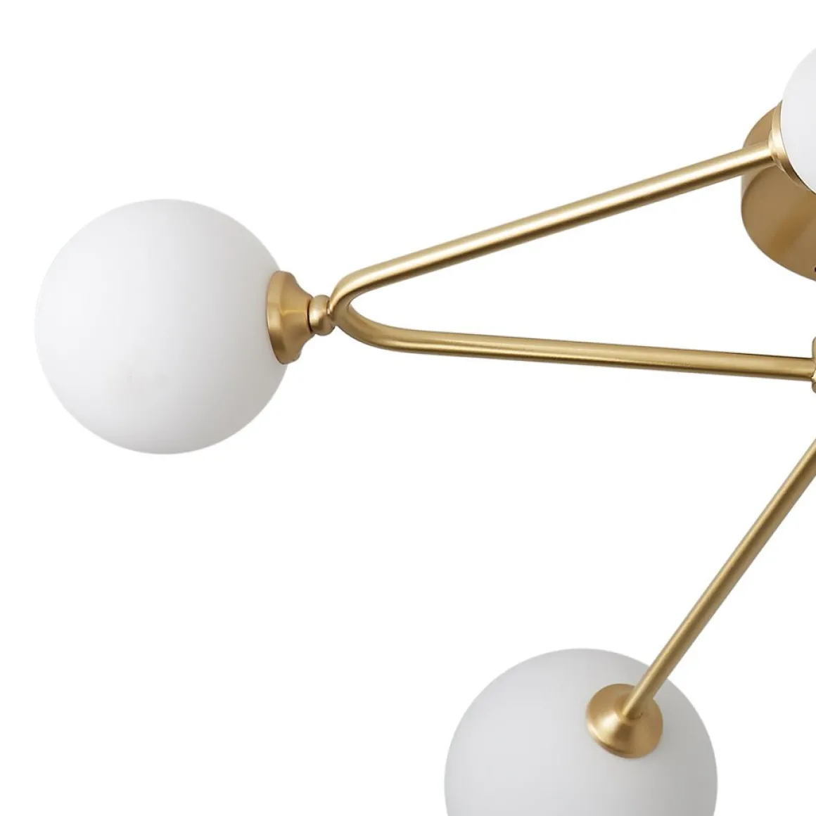 (OpenBox) Frosted Bubble Linear Sputnik Semi Flush Mount