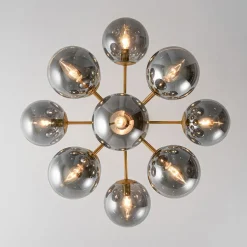 (OpenBox) Glam Dark Pearl Sputnik Smoked Glass Bubble Chandelier Light Fixture