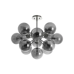 (OpenBox) Glam Dark Pearl Sputnik Smoked Glass Bubble Chandelier Light Fixture