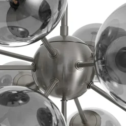 (OpenBox) Glam Dark Pearl Sputnik Smoked Glass Bubble Chandelier Light Fixture